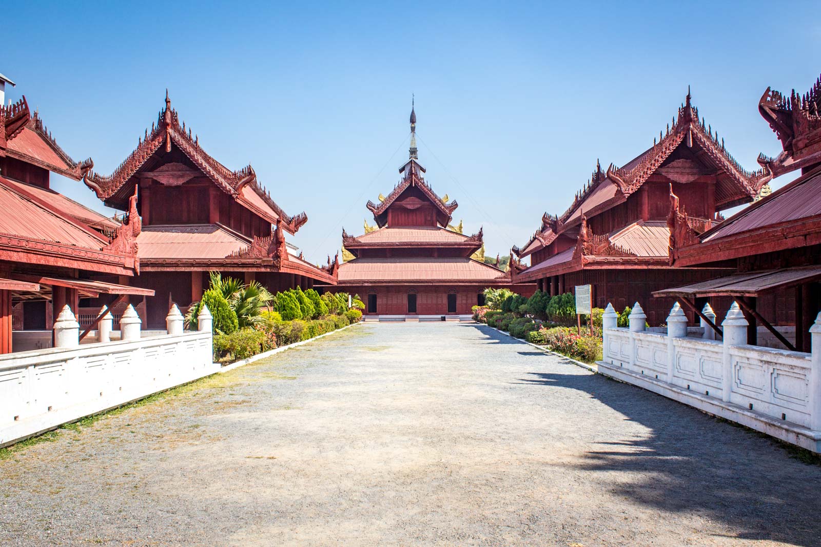 Visiting Mandalay Palace in Myanmar