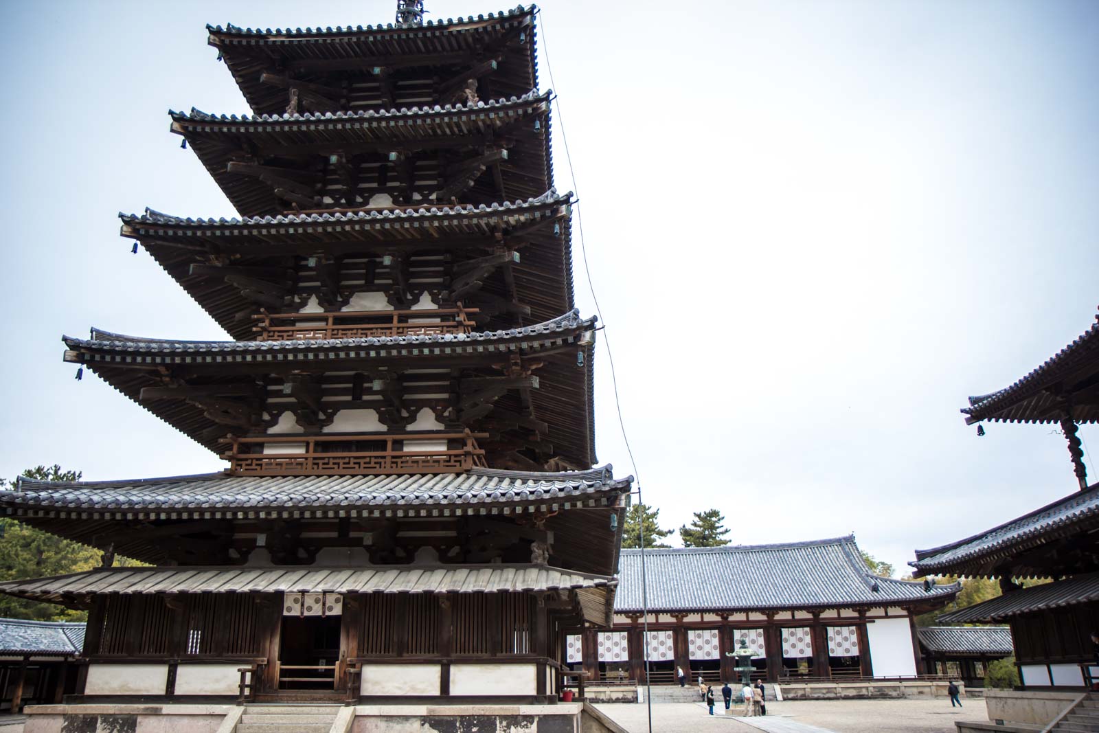 Nara Layout Horyuji Temple Japan The world s oldest wooden building