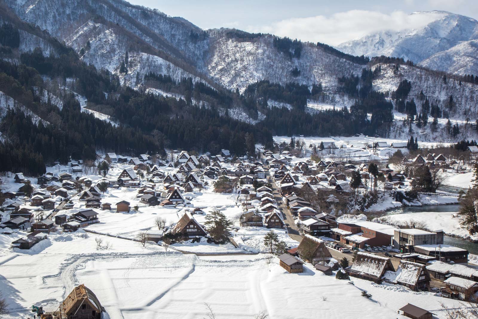 The World Heritage village of Shirakawa-go, Japan