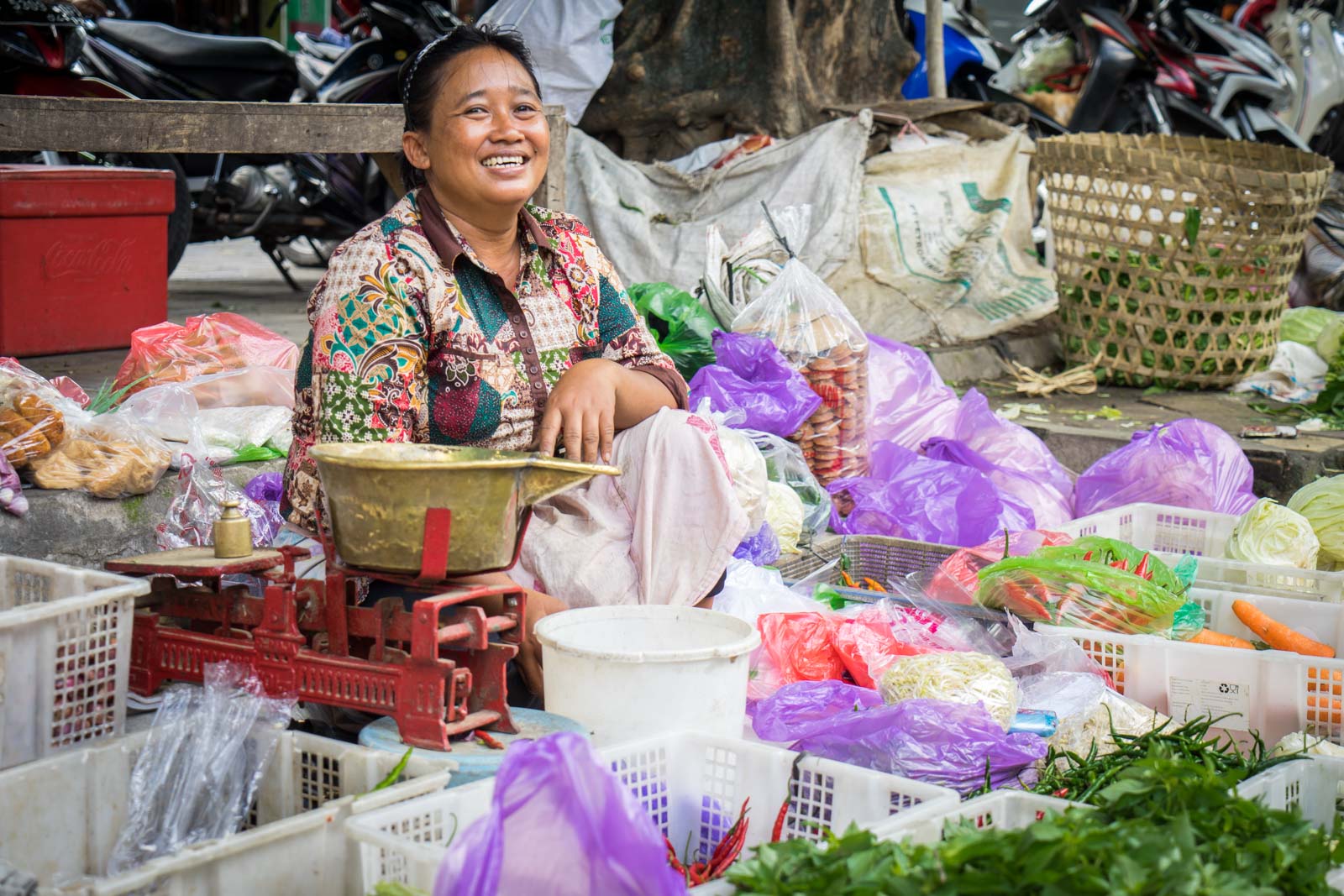 Visiting Pasar Legi market in Kotagede, Yogyakarta, Indonesia