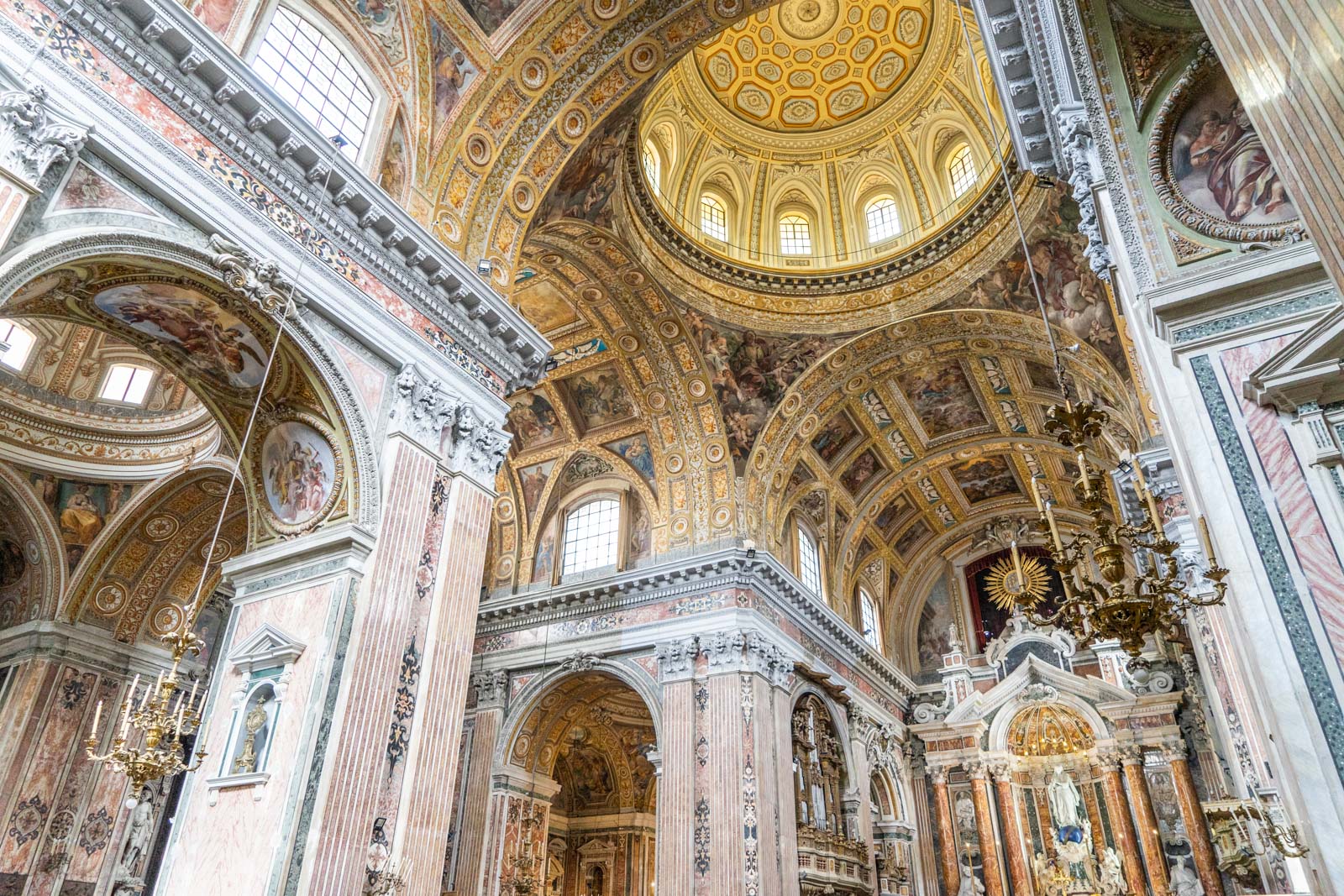 One day in the Historic Centre of Naples in Italy