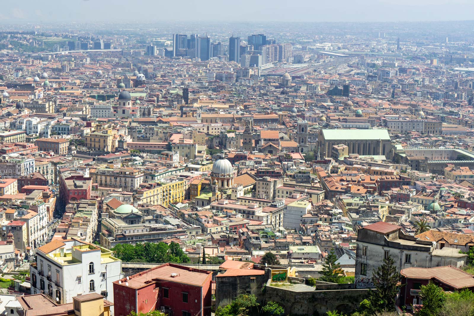 One day in the Historic Centre of Naples in Italy